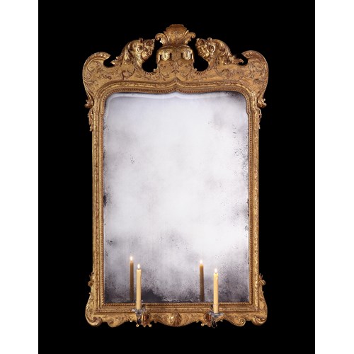 A George I gesso and giltwood mirror